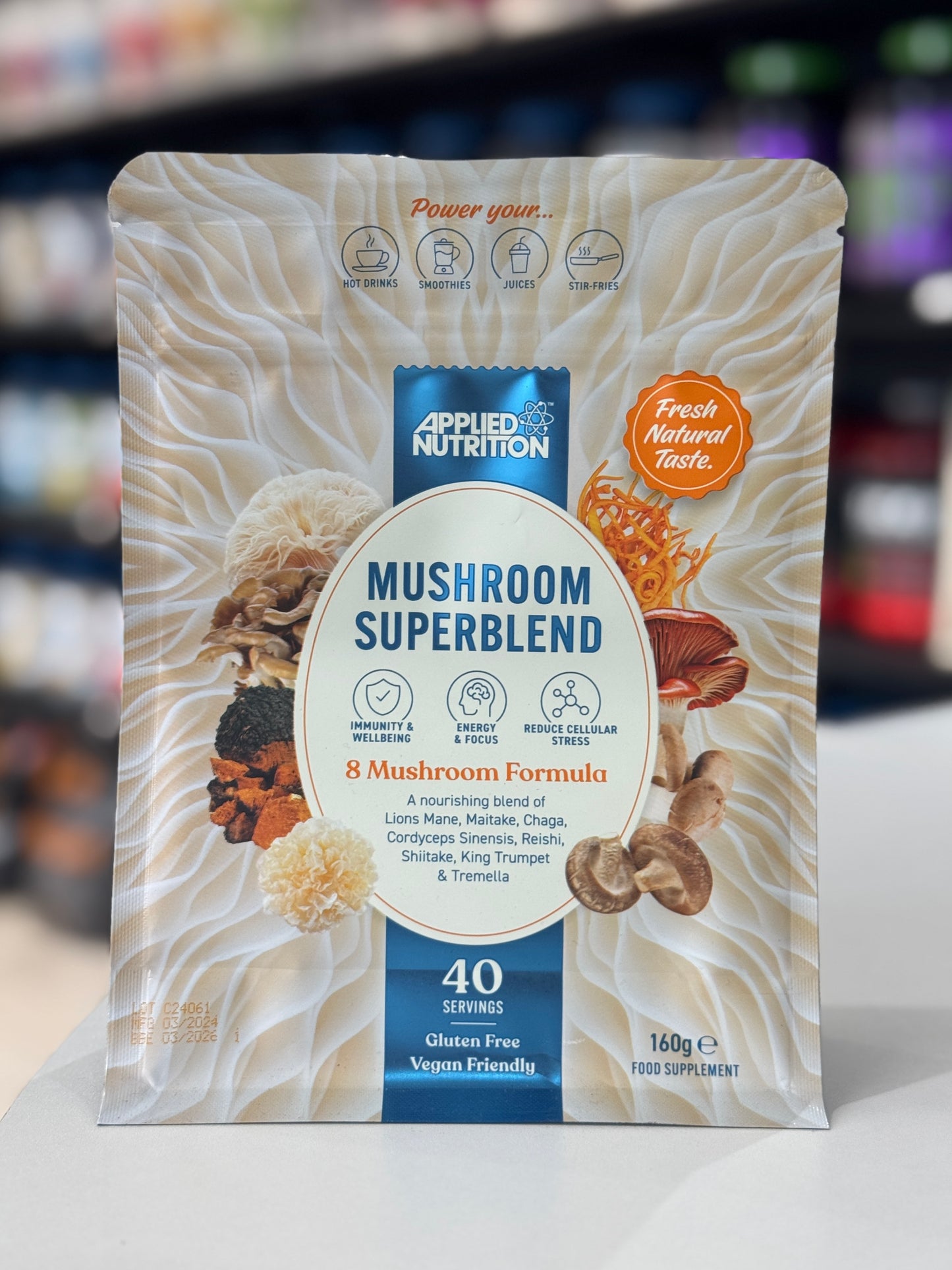 APPLIED NUTRITION MUSHROOM SUPERBLEND